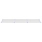 vidaXL Marquesina puerta policarbonato gris y transparente 358,5x90cm