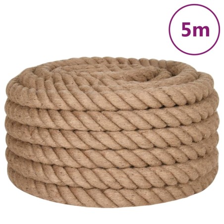 vidaXL Cuerda de yute 5 m de longitud y 50 mm de grosor