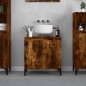 vidaXL Armario de lavabo madera contrachapada roble ahumado 58x33x60cm