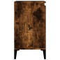 vidaXL Armario de lavabo madera contrachapada roble ahumado 58x33x60cm