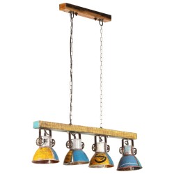 vidaXL Lámpara de techo industrial multicolor 25 W E27 111 cm