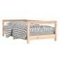 vidaXL Estructura de cama para niños madera maciza de pino 70x140 cm vidaXL Estructura de cama para niños madera maciza de pino 70x140 cm