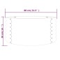 vidaXL Jardinera de acero recubrimiento en polvo 80x80x36 cm plateado vidaXL Jardinera de acero recubrimiento en polvo 80x80x36 cm plateado