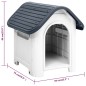 vidaXL Caseta para perros polipropileno gris 59x75x66 cm vidaXL Caseta para perros polipropileno gris 59x75x66 cm