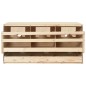 vidaXL Ponedero para gallinas 3 compartimentos madera pino 72x33x38 cm vidaXL Ponedero para gallinas 3 compartimentos madera pino 72x33x38 cm