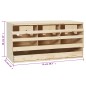 vidaXL Ponedero para gallinas 3 compartimentos madera pino 72x33x38 cm vidaXL Ponedero para gallinas 3 compartimentos madera pino 72x33x38 cm