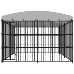 vidaXL Perrera de exterior con techo 300x300x210 cm