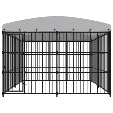 vidaXL Perrera de exterior con techo 300x300x210 cm