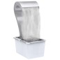 vidaXL Cascada de jardín acero inoxidable plateado 52,4x34,2x82 cm vidaXL Cascada de jardín acero inoxidable plateado 52,4x34,2x82 cm