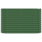 vidaXL Jardinera arriate acero recubrimiento polvo verde 114x40x68 cm