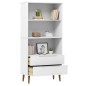 vidaXL Librería MOLDE madera maciza de pino blanco 85x35x170,5 cm vidaXL Librería MOLDE madera maciza de pino blanco 85x35x170,5 cm
