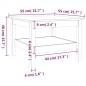 vidaXL Mesa de centro de madera maciza de pino blanco 55x55x40 cm vidaXL Mesa de centro de madera maciza de pino blanco 55x55x40 cm