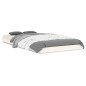 vidaXL Estructura cama individual madera maciza pino blanco 90x190 cm
