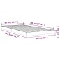 vidaXL Estructura cama individual madera maciza pino blanco 90x190 cm