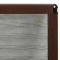 vidaXL Mosquitera plisada para ventanas aluminio marrón 60x80cm