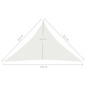 vidaXL Toldo de vela blanco HDPE 160 g/m² 3,5x3,5x4,9 m vidaXL Toldo de vela blanco HDPE 160 g/m² 3,5x3,5x4,9 m