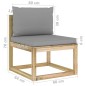 vidaXL Set de muebles de jardín 10 pzas con cojines madera impregnada vidaXL Set de muebles de jardín 10 pzas con cojines madera impregnada