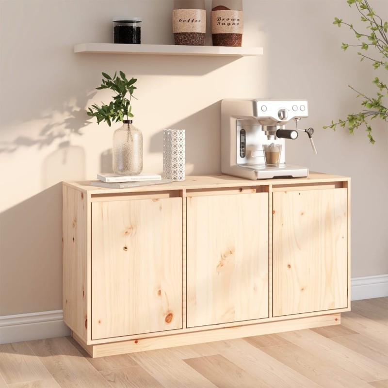 vidaXL Aparador de madera maciza de pino 111x34x60 cm vidaXL Aparador de madera maciza de pino 111x34x60 cm