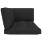 vidaXL Muebles de palets 4 pzas y cojines madera pino impregnada negro vidaXL Muebles de palets 4 pzas y cojines madera pino impregnada negro