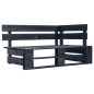 vidaXL Muebles de palets 4 pzas y cojines madera pino impregnada negro vidaXL Muebles de palets 4 pzas y cojines madera pino impregnada negro