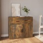 vidaXL Aparador madera contrachapada color roble ahumado 80x33x70 cm vidaXL Aparador madera contrachapada color roble ahumado 80x33x70 cm