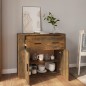 vidaXL Aparador madera contrachapada color roble ahumado 80x33x70 cm vidaXL Aparador madera contrachapada color roble ahumado 80x33x70 cm
