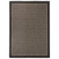 vidaXL Alfombra de exterior de tejido plano marrón oscuro 120x170 cm