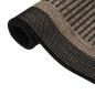 vidaXL Alfombra de exterior de tejido plano marrón oscuro 120x170 cm