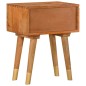 vidaXL Mesita de noche de madera maciza de mango 43x30x58 cm vidaXL Mesita de noche de madera maciza de mango 43x30x58 cm