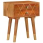 vidaXL Mesita de noche de madera maciza de mango 43x30x58 cm vidaXL Mesita de noche de madera maciza de mango 43x30x58 cm