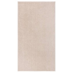 vidaXL Alfombra de pelo corto beige oscuro 80x150 cm