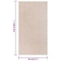 vidaXL Alfombra de pelo corto beige oscuro 80x150 cm vidaXL Alfombra de pelo corto beige oscuro 80x150 cm