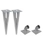 vidaXL Valla metálica con estacas postes acero galvanizado 15x0,8 m vidaXL Valla metálica con estacas postes acero galvanizado 15x0,8 m