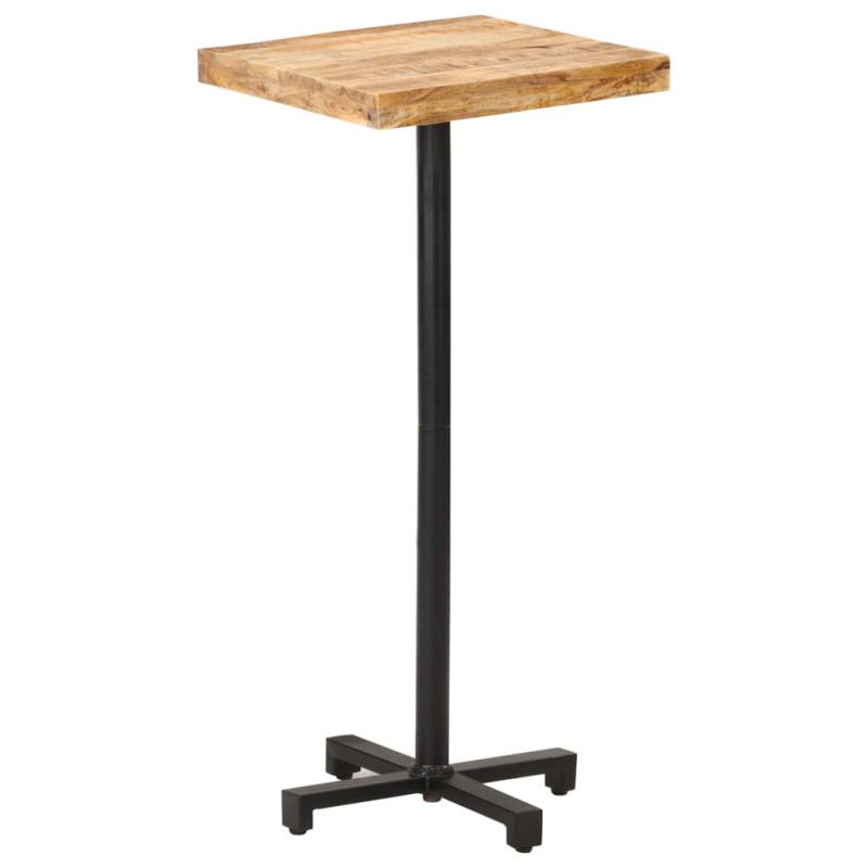 vidaXL Mesa alta de bar cuadrada madera de mango rugosa 50x50x110 cm vidaXL Mesa alta de bar cuadrada madera de mango rugosa 50x50x110 cm