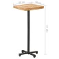 vidaXL Mesa alta de bar cuadrada madera de mango rugosa 50x50x110 cm vidaXL Mesa alta de bar cuadrada madera de mango rugosa 50x50x110 cm