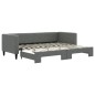 vidaXL Sofá cama nido tela gris oscuro 80x200 cm vidaXL Sofá cama nido tela gris oscuro 80x200 cm