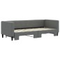 vidaXL Sofá cama nido tela gris oscuro 80x200 cm vidaXL Sofá cama nido tela gris oscuro 80x200 cm