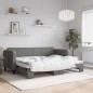 vidaXL Sofá cama nido tela gris oscuro 80x200 cm