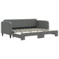 vidaXL Sofá cama nido tela gris oscuro 80x200 cm