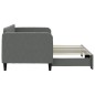 vidaXL Sofá cama nido tela gris oscuro 80x200 cm