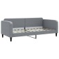 vidaXL Sofá cama nido con cajones tela gris claro 90x200 cm vidaXL Sofá cama nido con cajones tela gris claro 90x200 cm