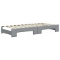 vidaXL Sofá cama nido con cajones tela gris claro 90x200 cm vidaXL Sofá cama nido con cajones tela gris claro 90x200 cm