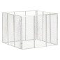 vidaXL Compostador de jardín hierro galvanizado 100x100x77 cm vidaXL Compostador de jardín hierro galvanizado 100x100x77 cm