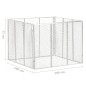 vidaXL Compostador de jardín hierro galvanizado 100x100x77 cm vidaXL Compostador de jardín hierro galvanizado 100x100x77 cm