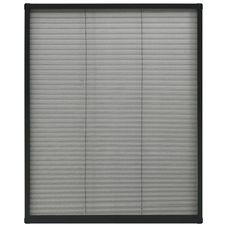 vidaXL Mosquitera plisada para ventanas aluminio antracita 80x100cm