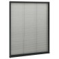 vidaXL Mosquitera plisada para ventanas aluminio antracita 80x100cm vidaXL Mosquitera plisada para ventanas aluminio antracita 80x100cm