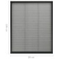 vidaXL Mosquitera plisada para ventanas aluminio antracita 80x100cm vidaXL Mosquitera plisada para ventanas aluminio antracita 80x100cm
