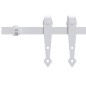 vidaXL Kit mini puerta corredera armario acero carbono blanco 200 cm vidaXL Kit mini puerta corredera armario acero carbono blanco 200 cm