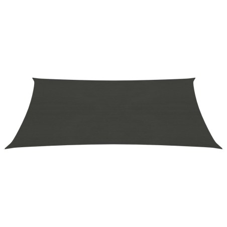 vidaXL Toldo de vela cuadrado HDPE 2x3,5 m gris antracita