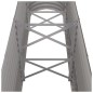 vidaXL Jardinera arriate acero recubrimiento polvo gris 260x40x68 cm vidaXL Jardinera arriate acero recubrimiento polvo gris 260x40x68 cm